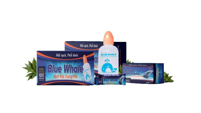 Bình rửa mũi Blue Whale